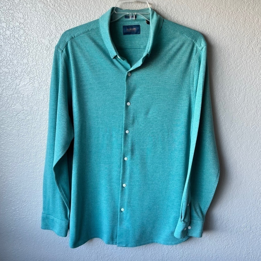 *FIRM PRICE* Fairlane Performance Pique button down long sleeve shirt